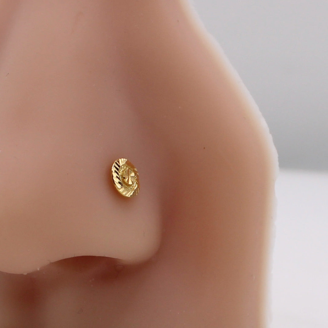 Flat Gold Stud