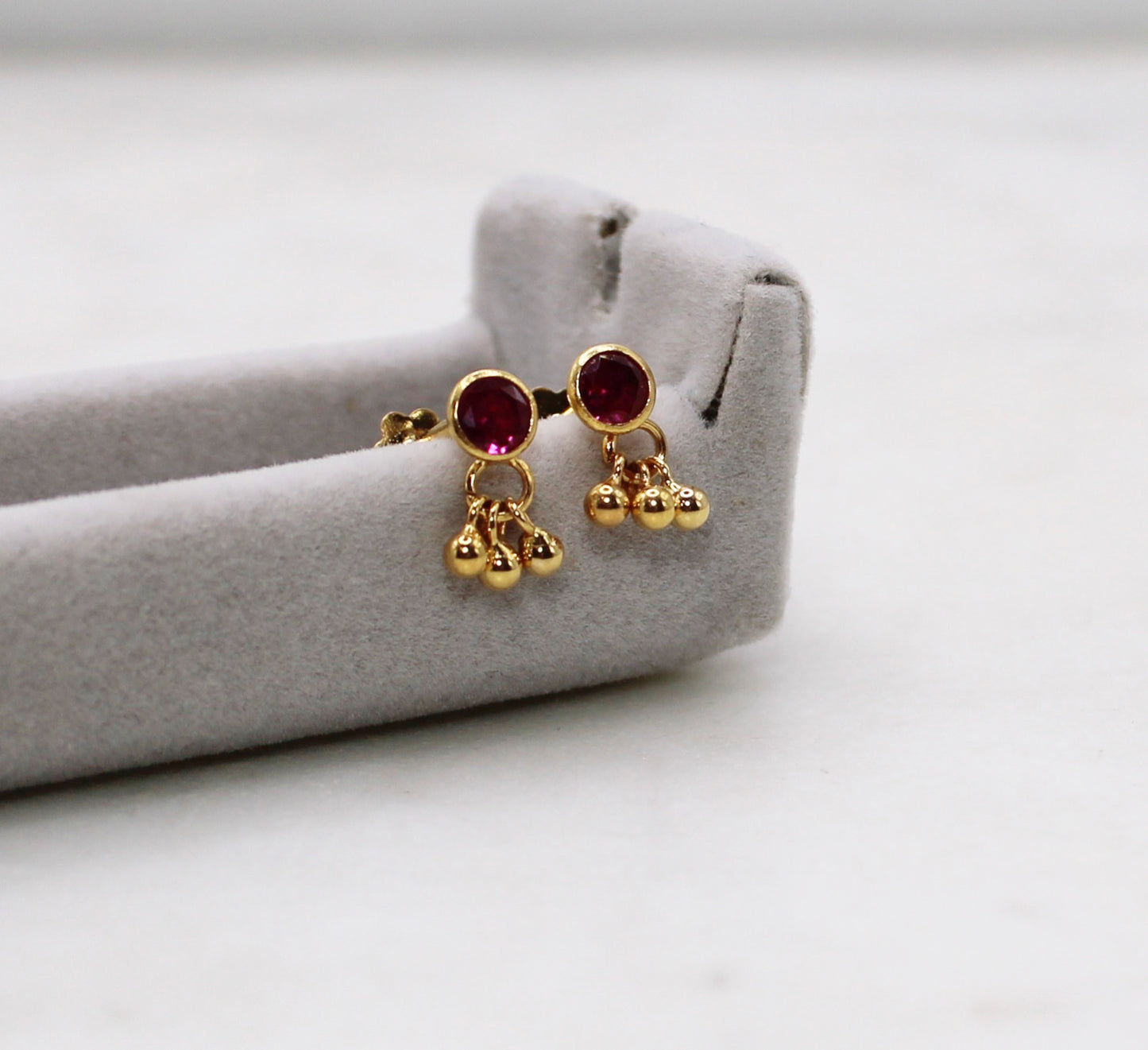 Deep Pink Studs