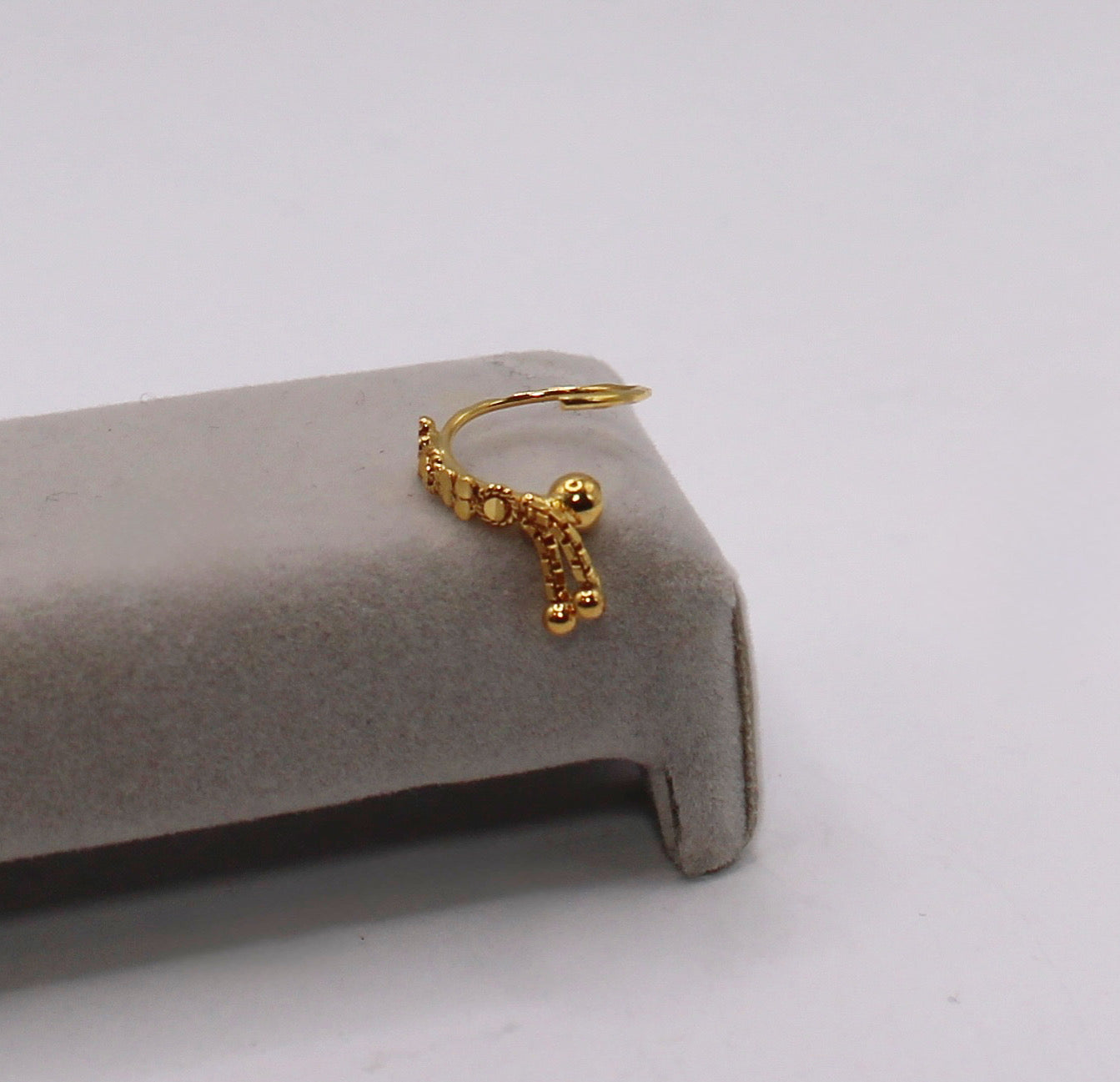 Detailed Gold Hoop