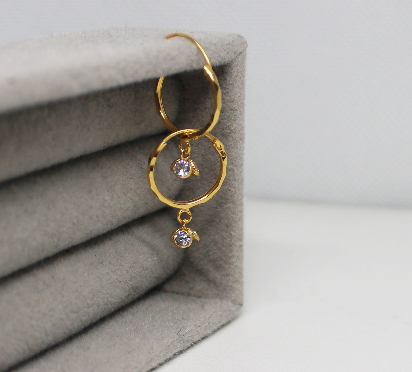 Dainty Dangle Hoop