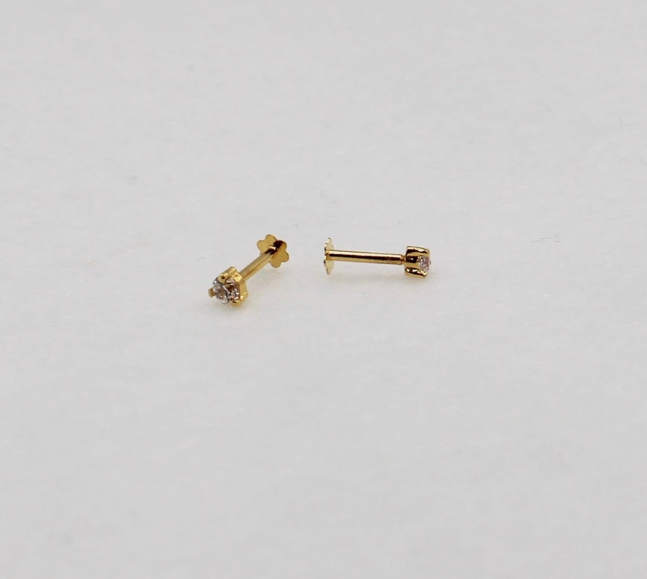 Triangular Diamanté Studs | 18carat