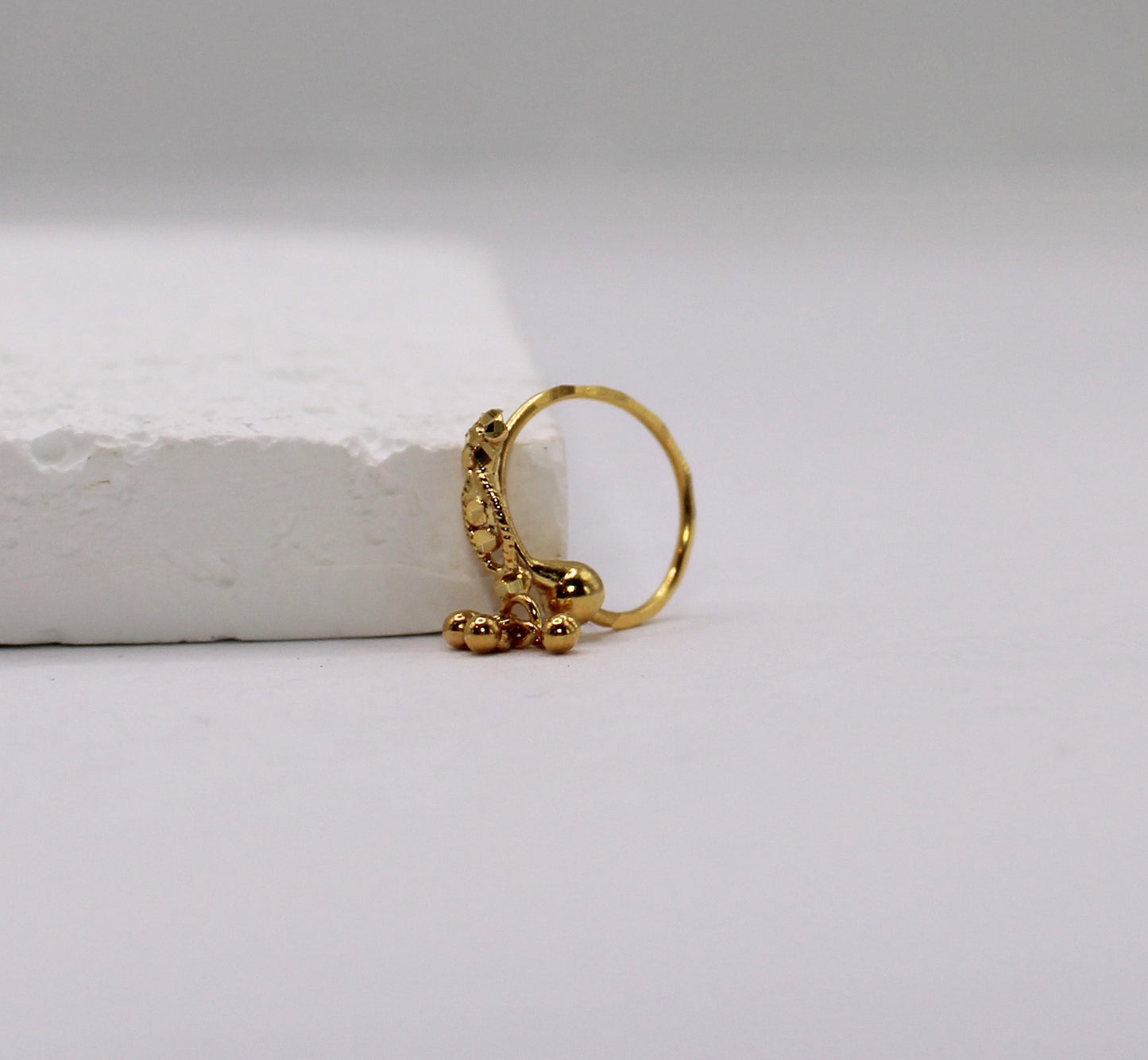 Gold Detailed Hoop