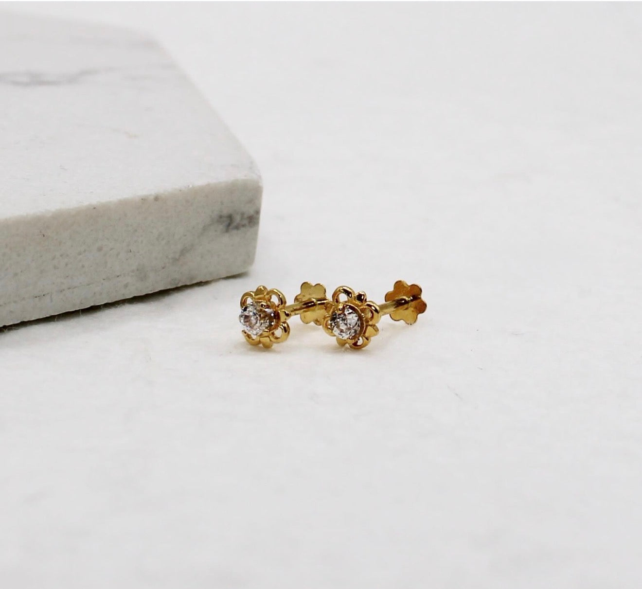 Delicate Flower Studs