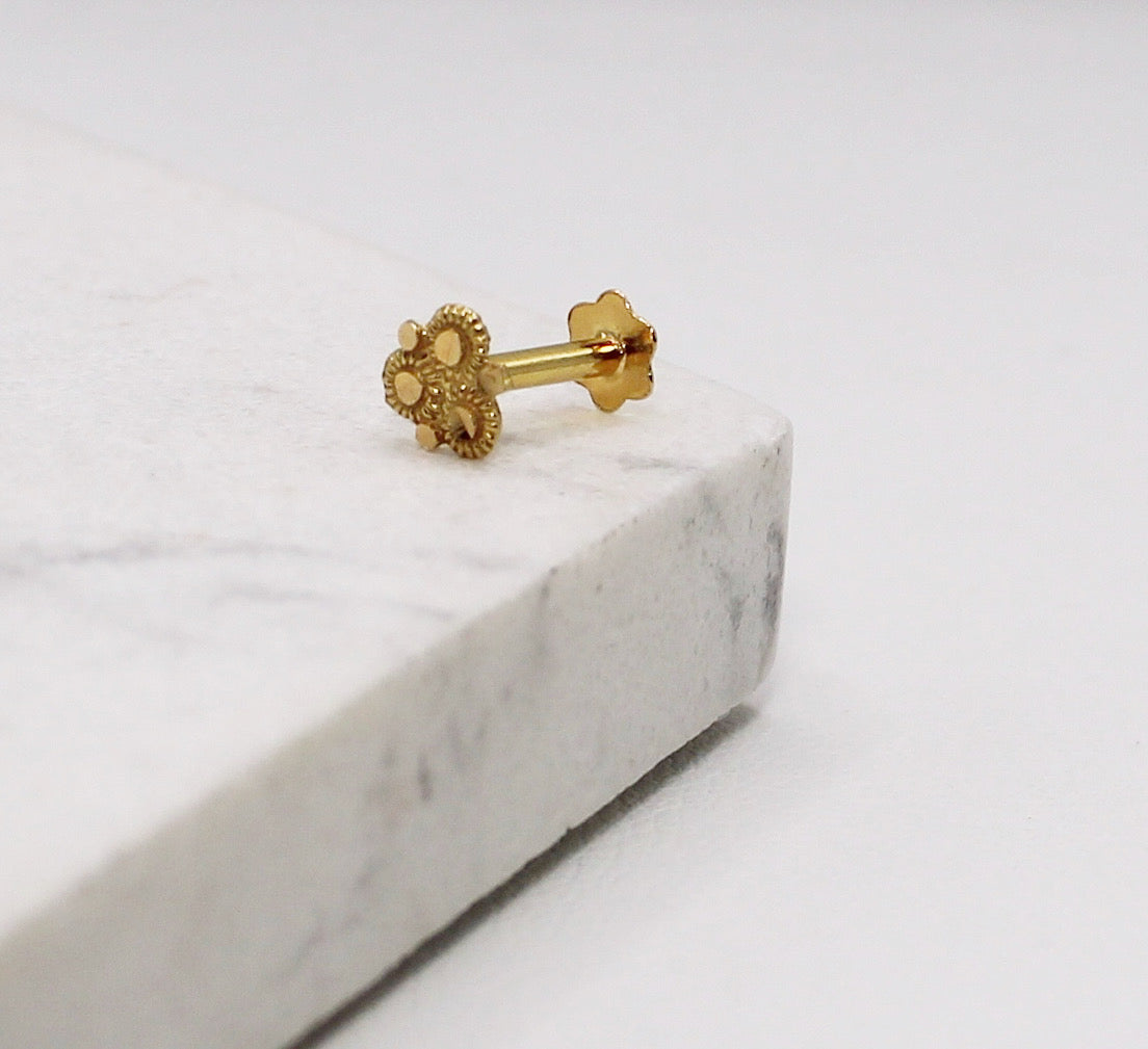 Gold Triangle Stud