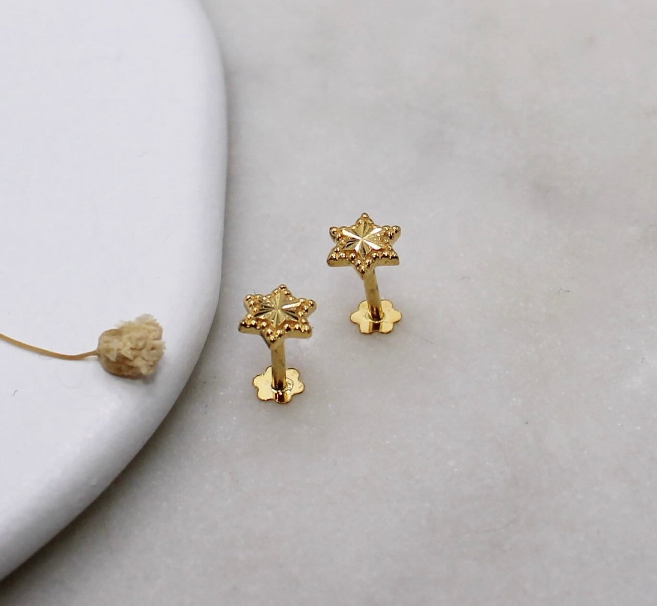 Dotted Star Studs (small)