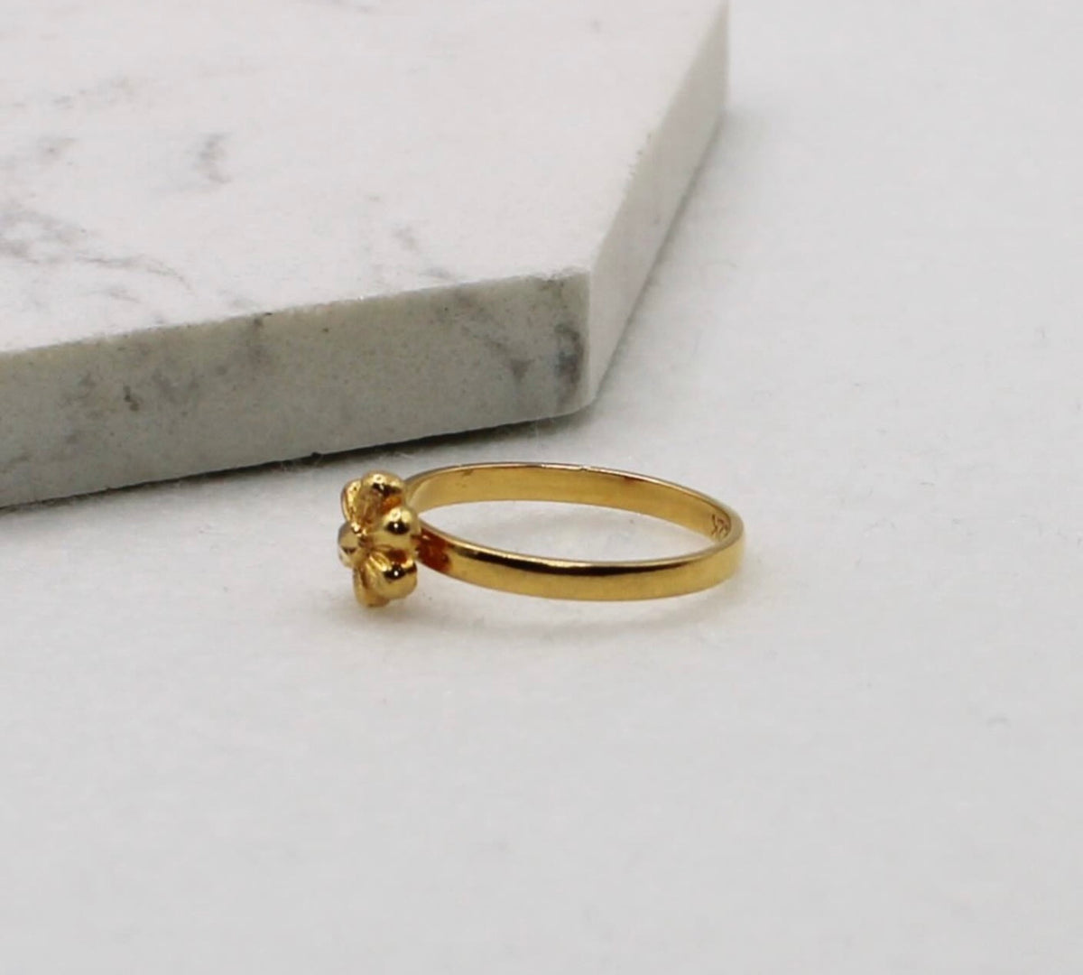 Simple Flower Ring | Size K 1/2