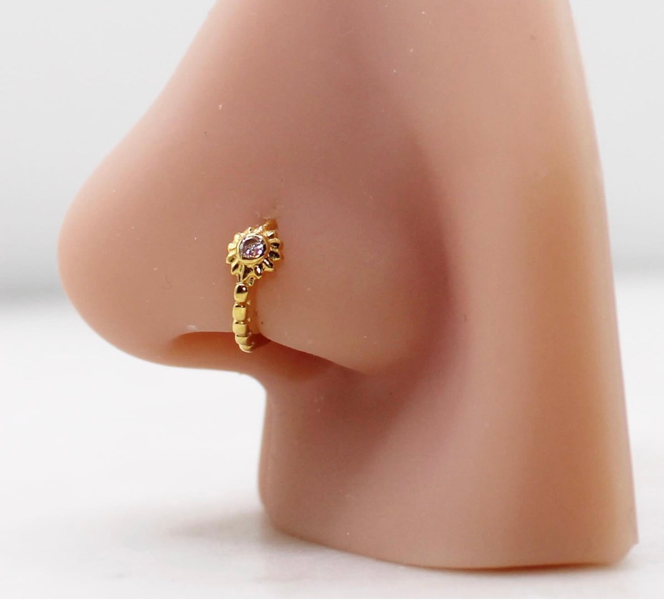 6.8mm CZ Florette Hoop