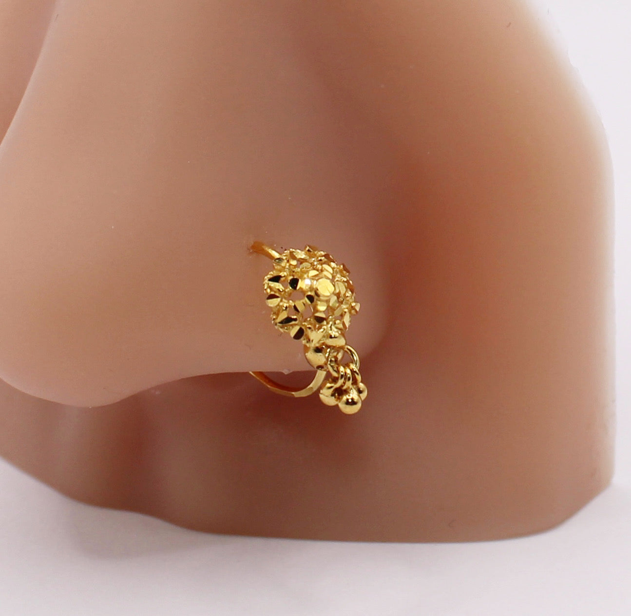 Dangly Flower Hoop | 9mm