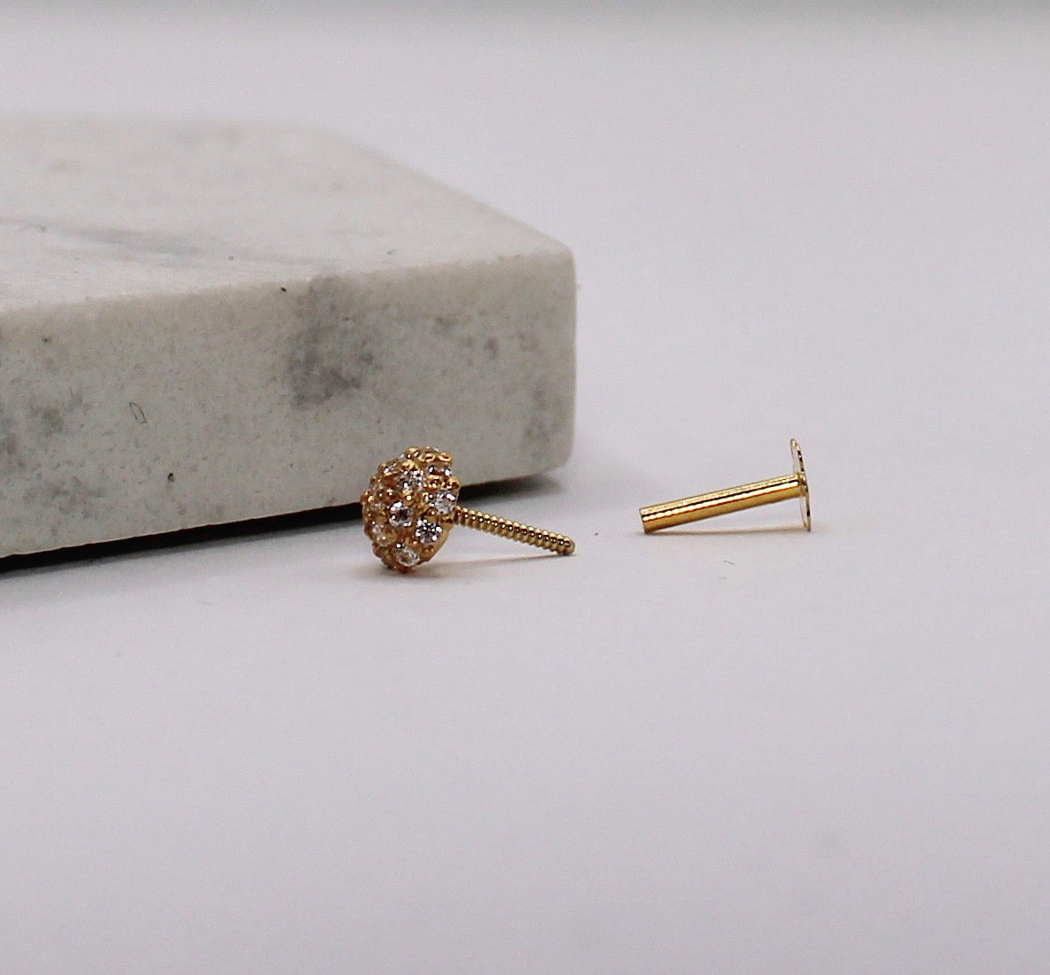 Sparkly Mini Dome Stud