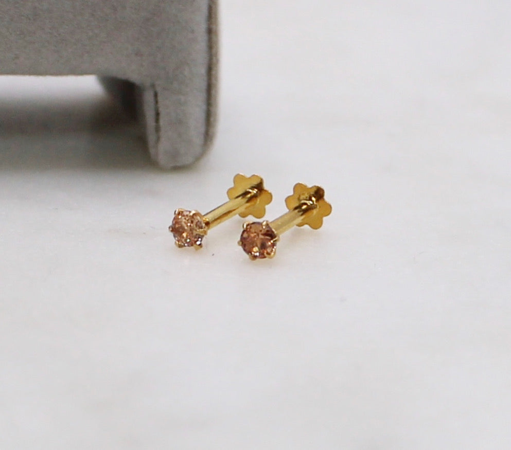 Brown-gold Studs