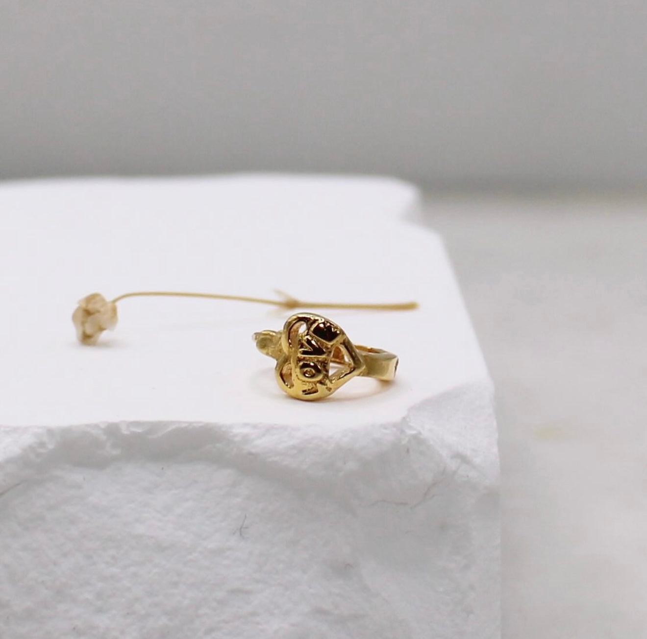 ‘LOVE’ Hoop (7.2mm)