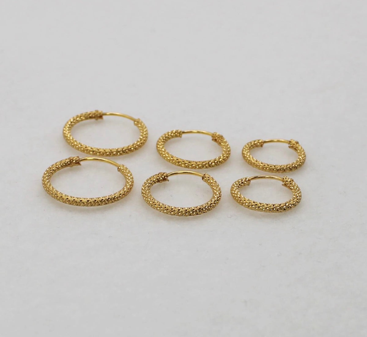 Sparkle-detail Hoop Earrings | 18carat