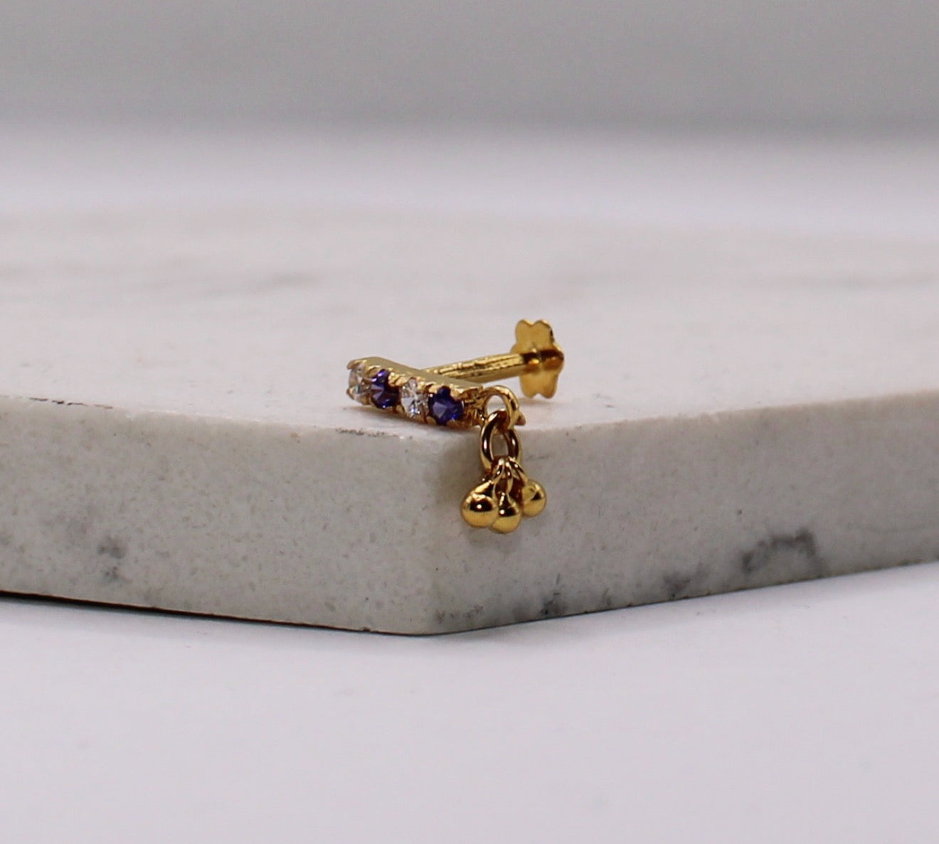 Purple Long Stud