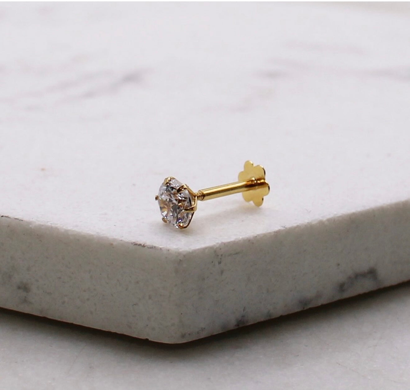 Single Cubic Zirconia Stud