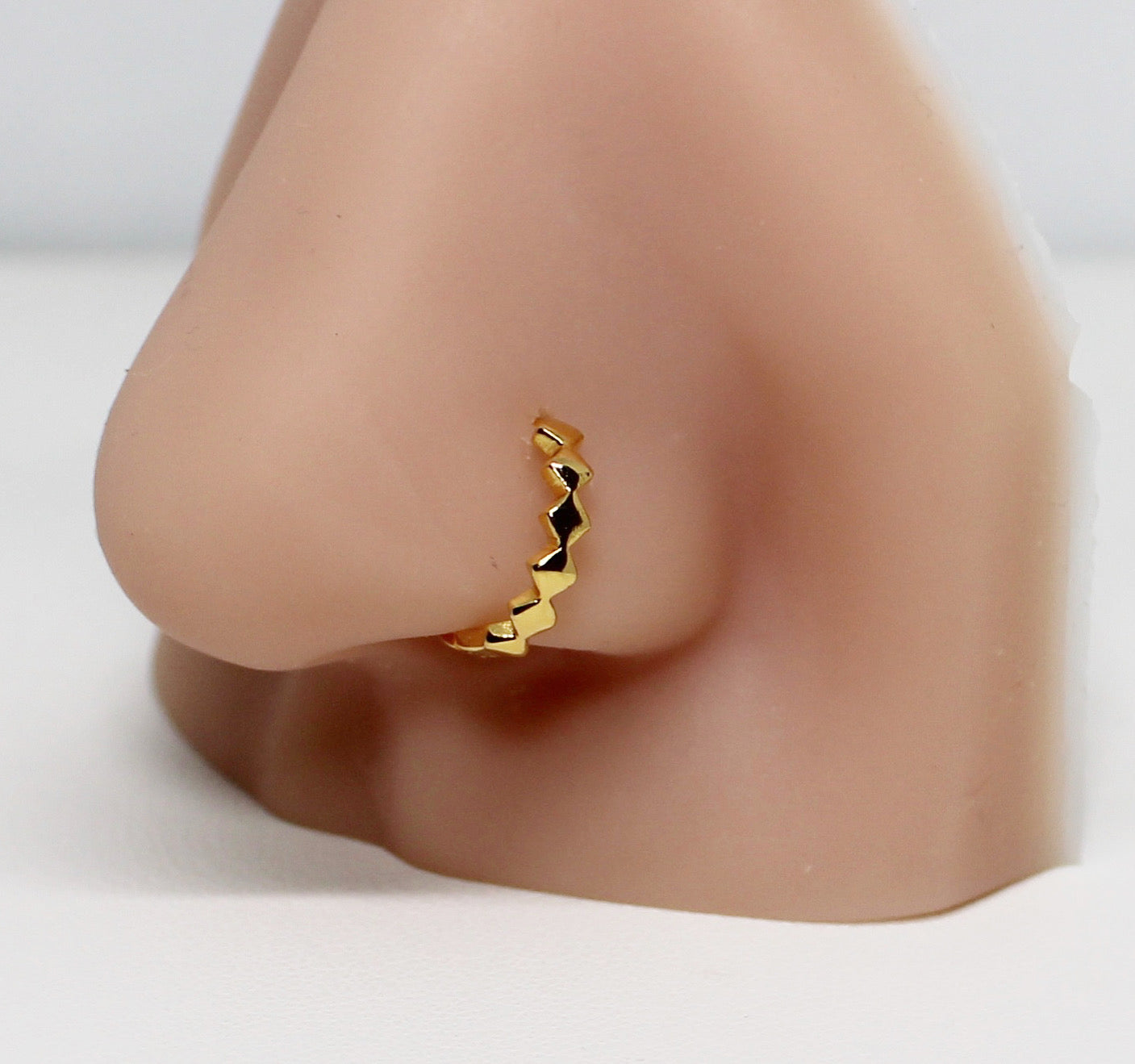 9mm Stacked-Diamond Hoops