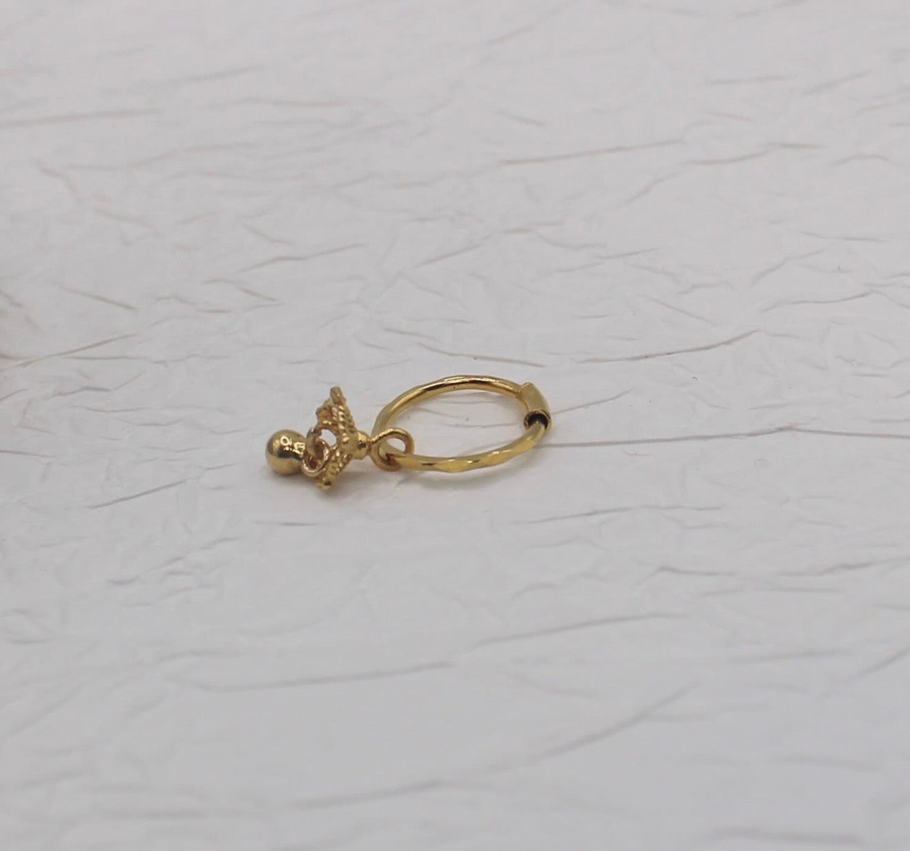 Micro-Jhumka Hoop | 9mm
