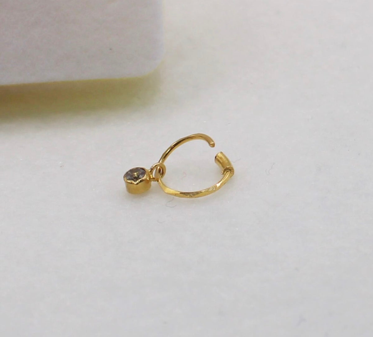 Dainty Drop Hoop | 7mm