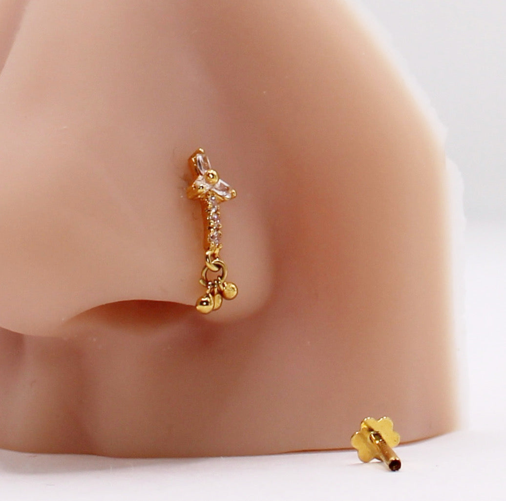 Detailed Cubic Zirconia Stud