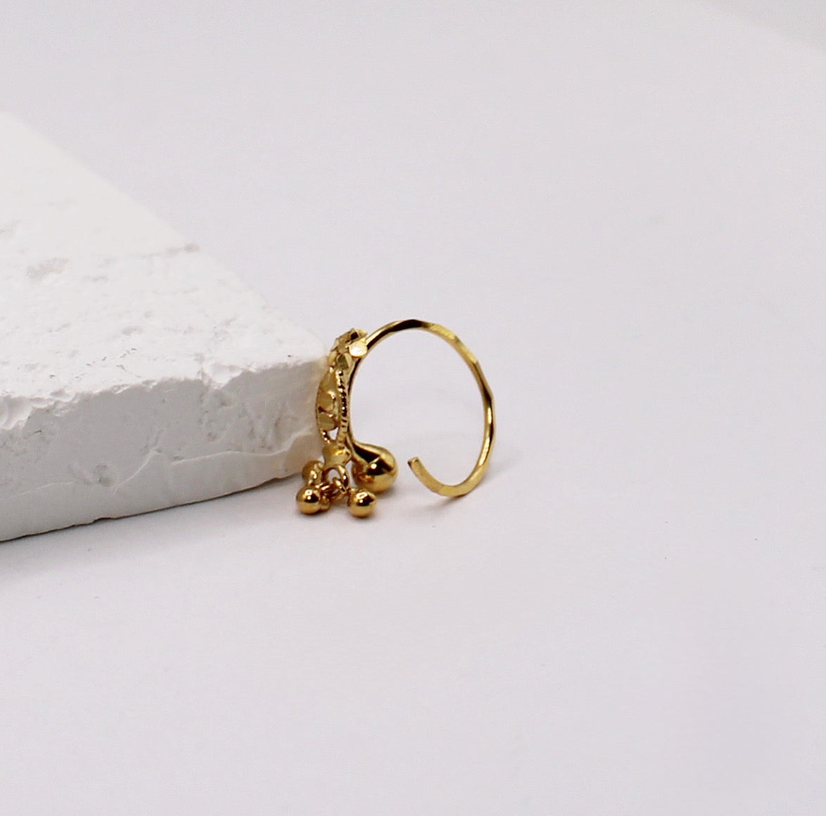 Gold Detailed Hoop