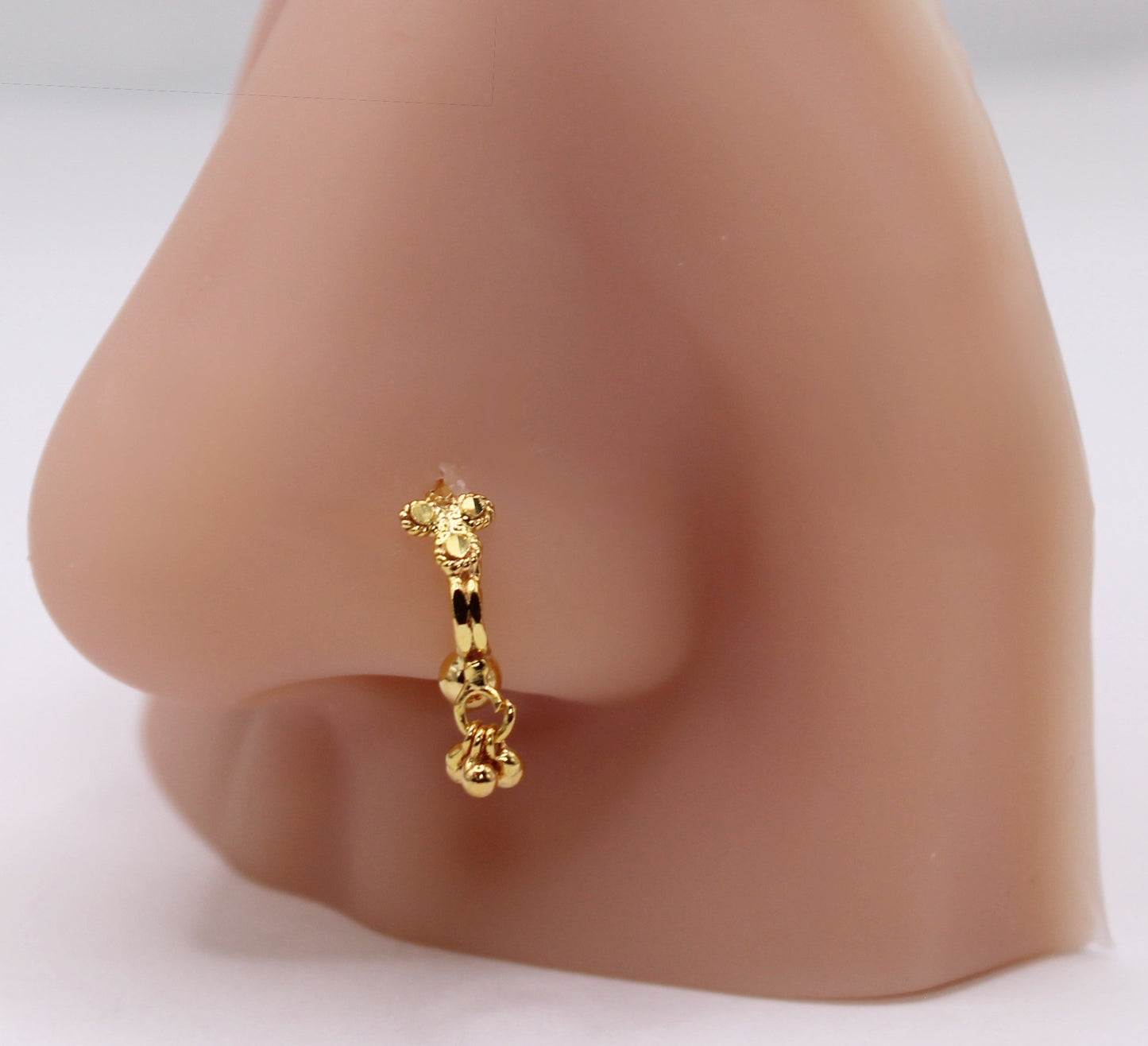 Detailed Gold Hoop