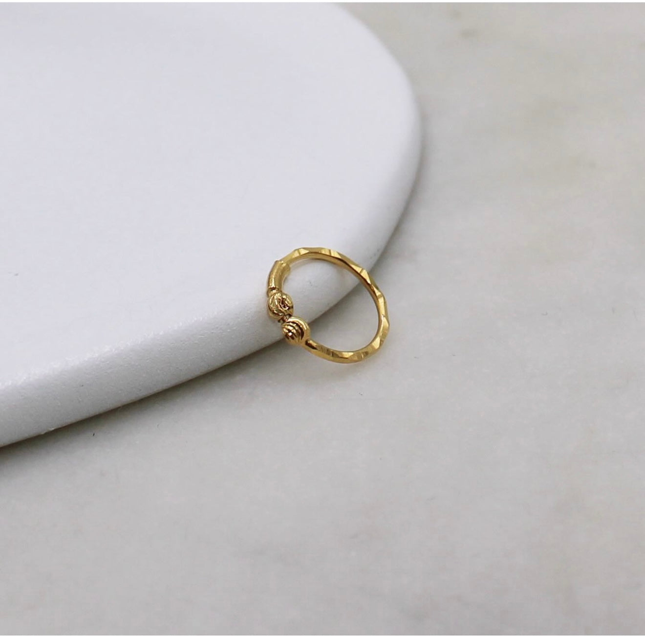 2 Bead Hoop (8.5mm)