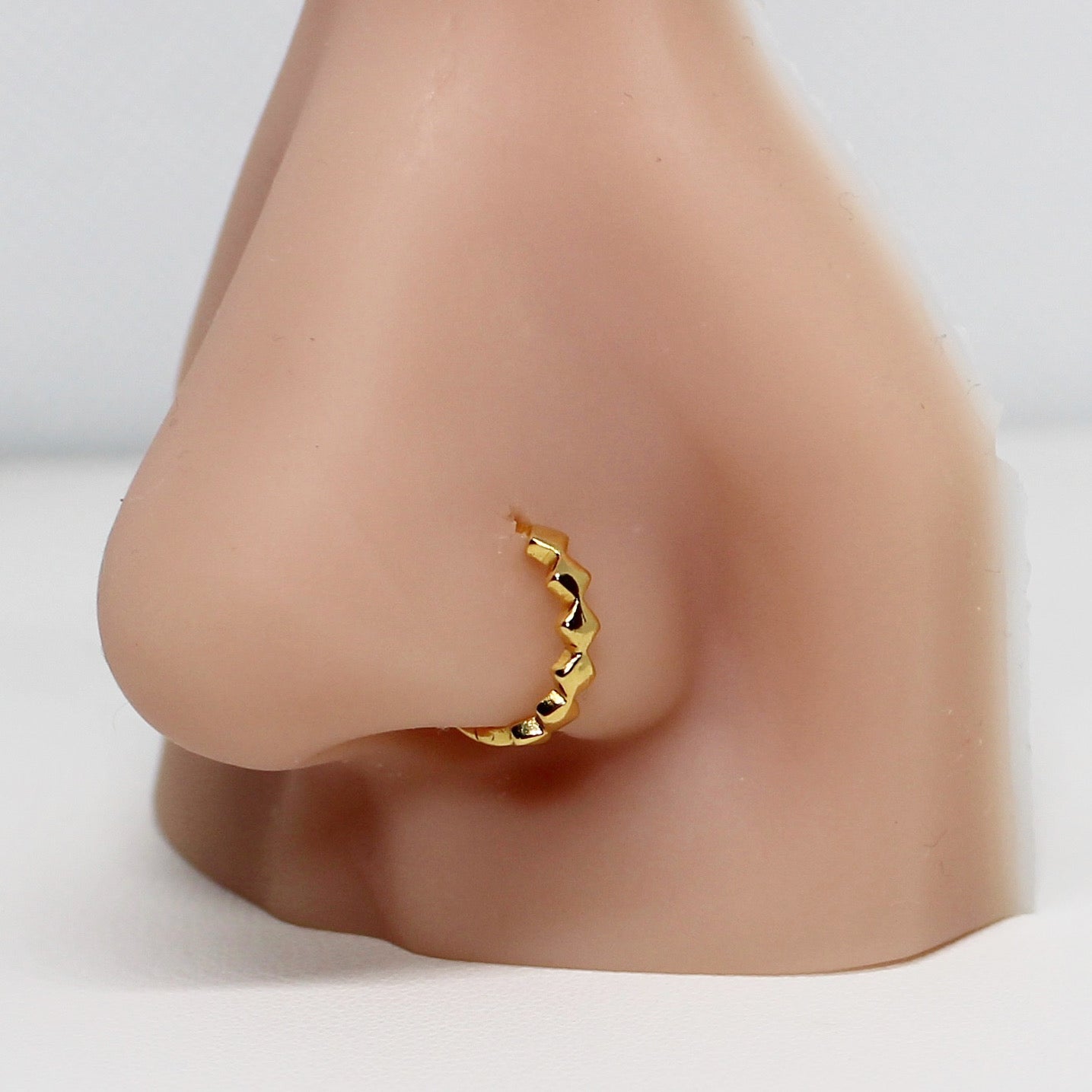 9mm Stacked-Diamond Hoops