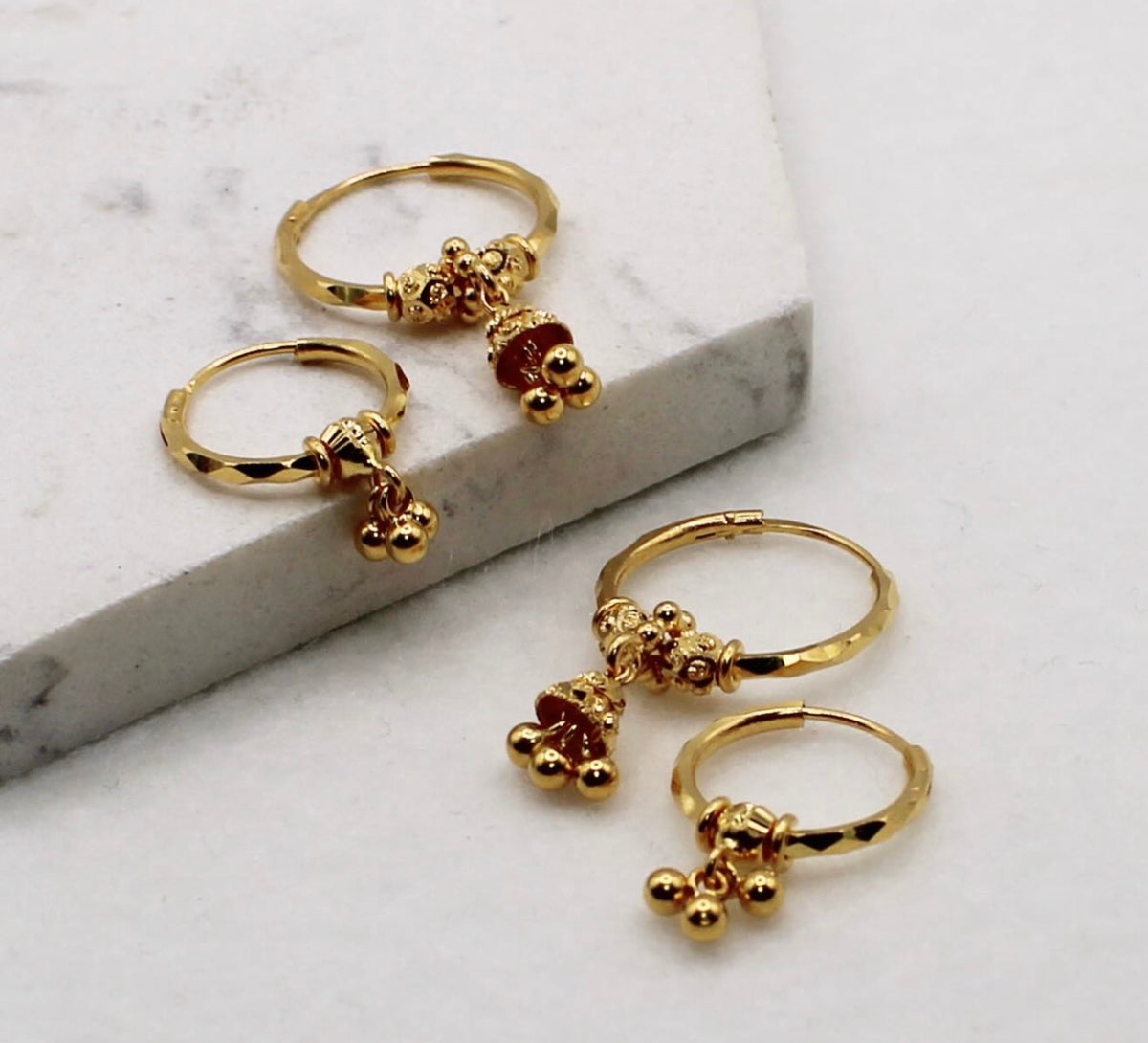 Dangly Hoop Earrings | 22carat