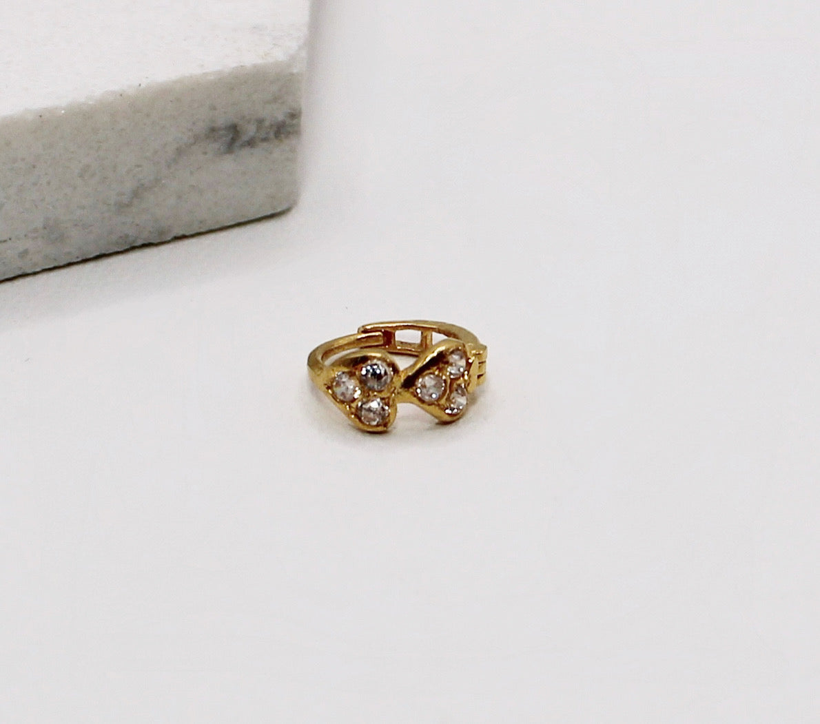 6mm Upside Down Heart Hoop