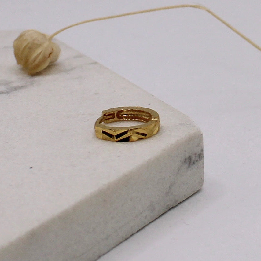 Solid Detailed Hoop