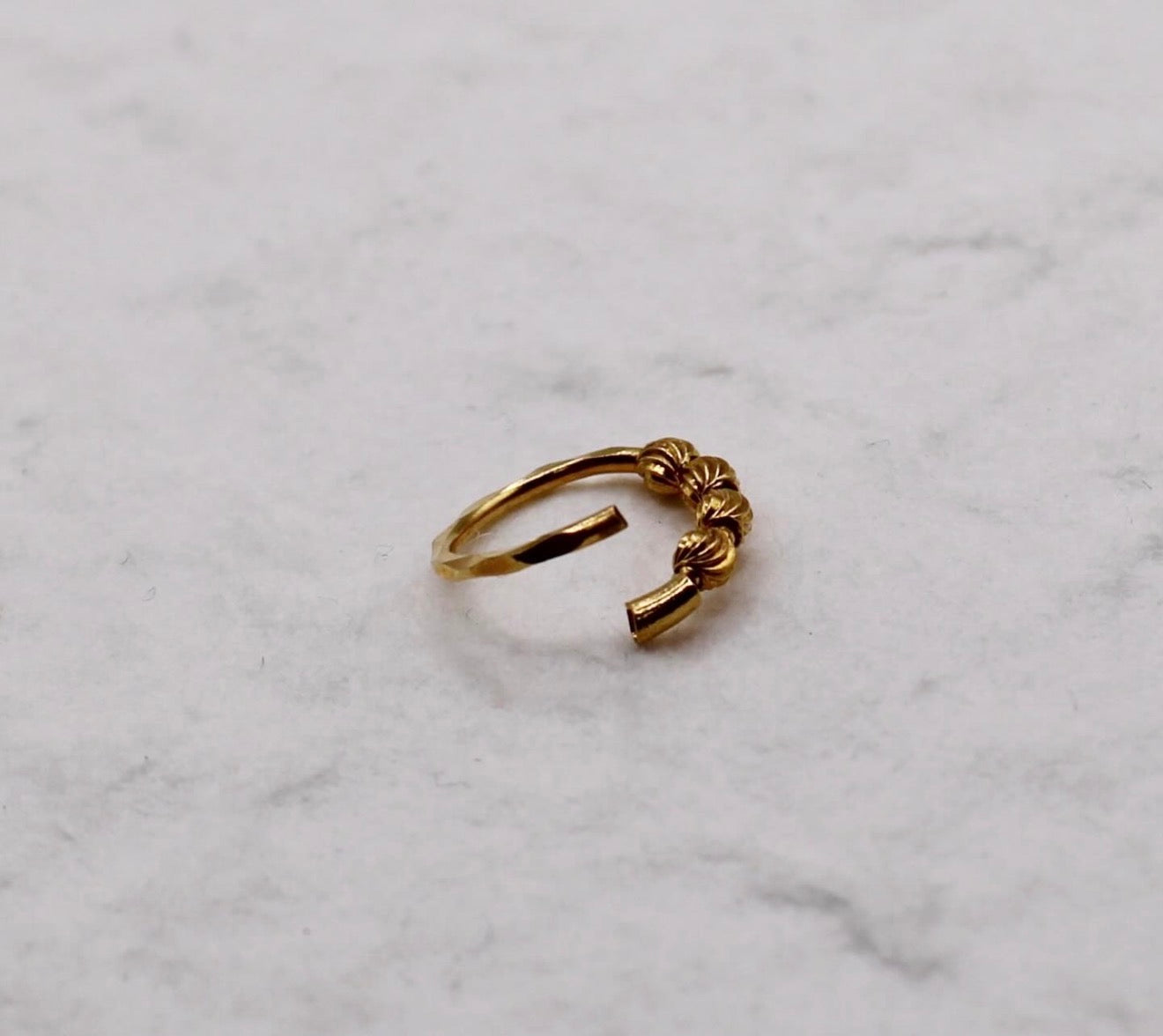 Four Bead Hoop | 8.5mm