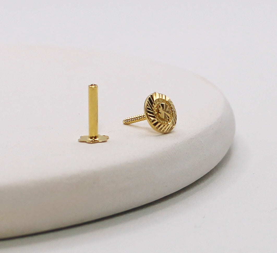 Flat Gold Stud