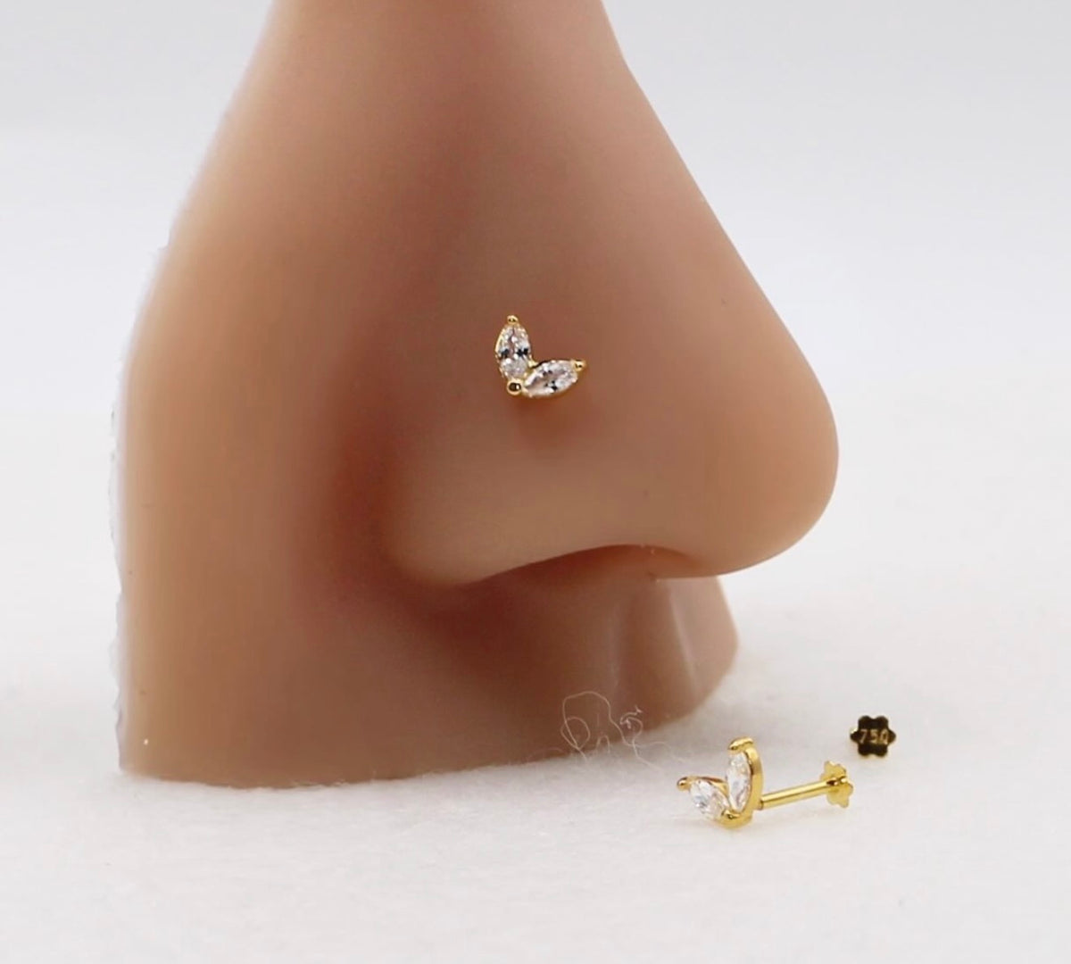 Marquise Tulip Stud | 18carat