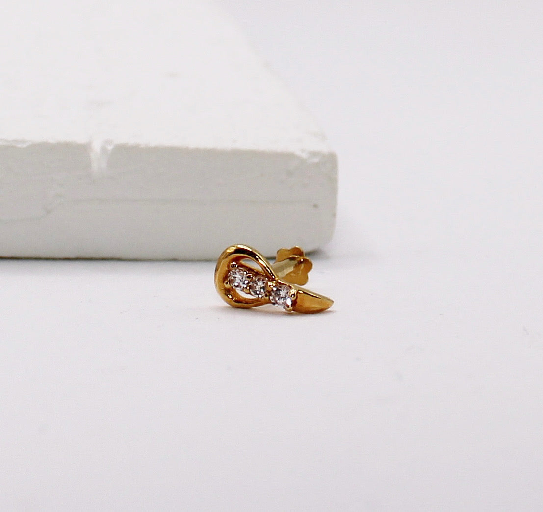 Round Long Stud