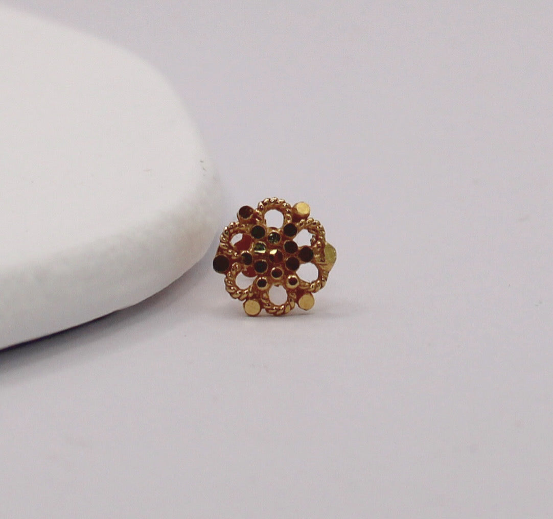 Floral Stud | 14carat
