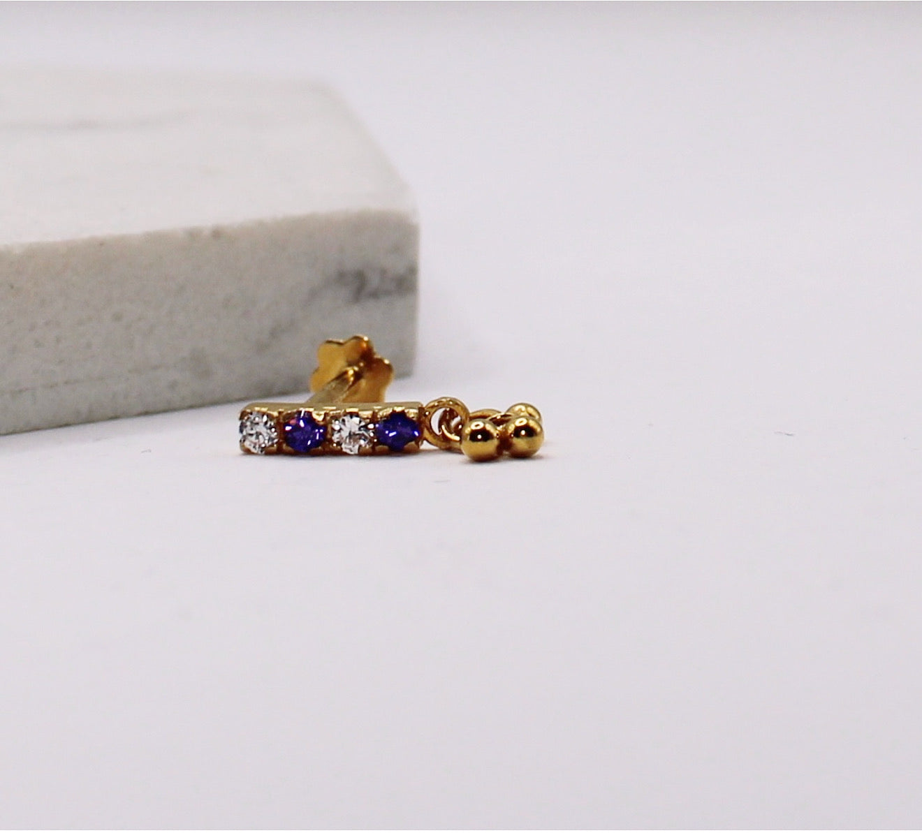 Purple Long Stud