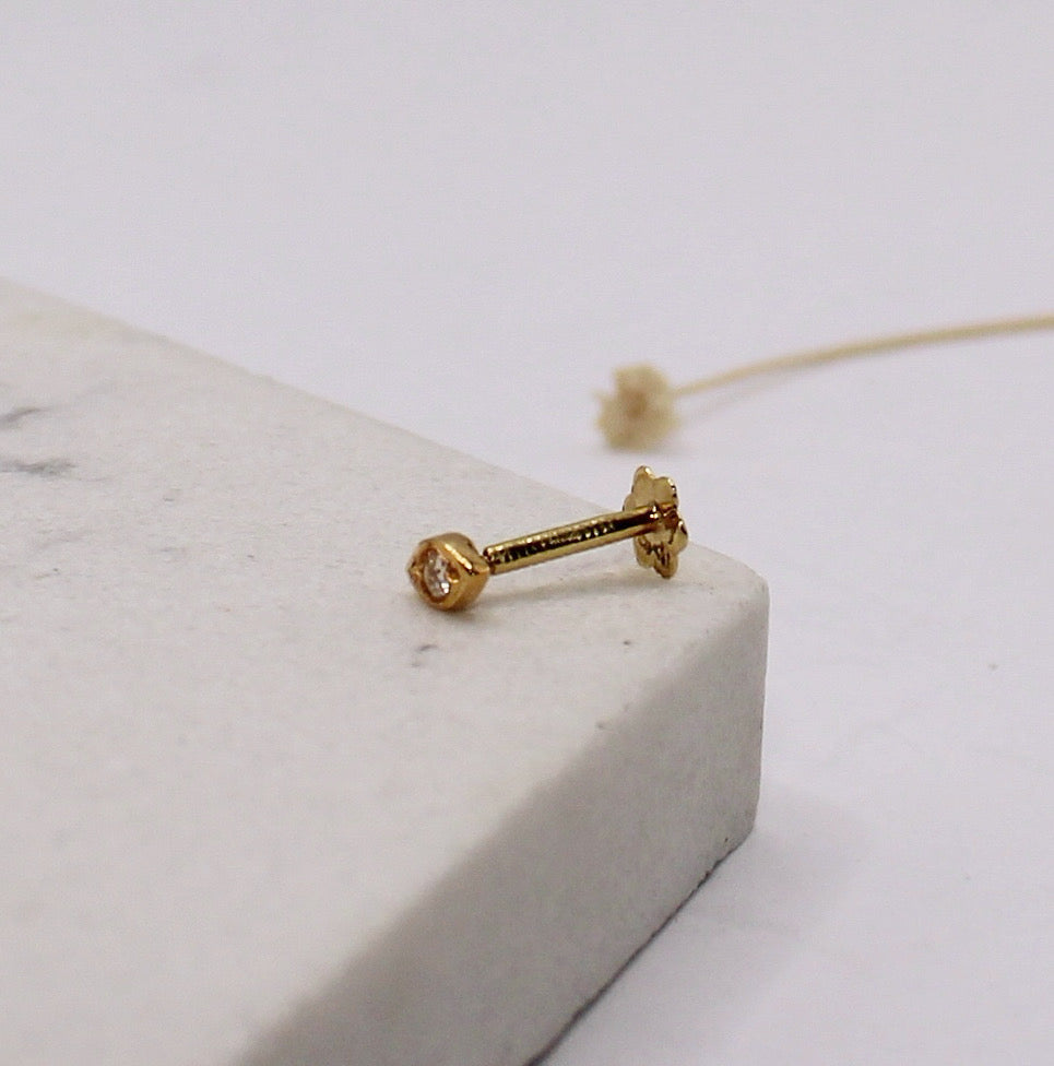 Tiny Eye Shape Stud