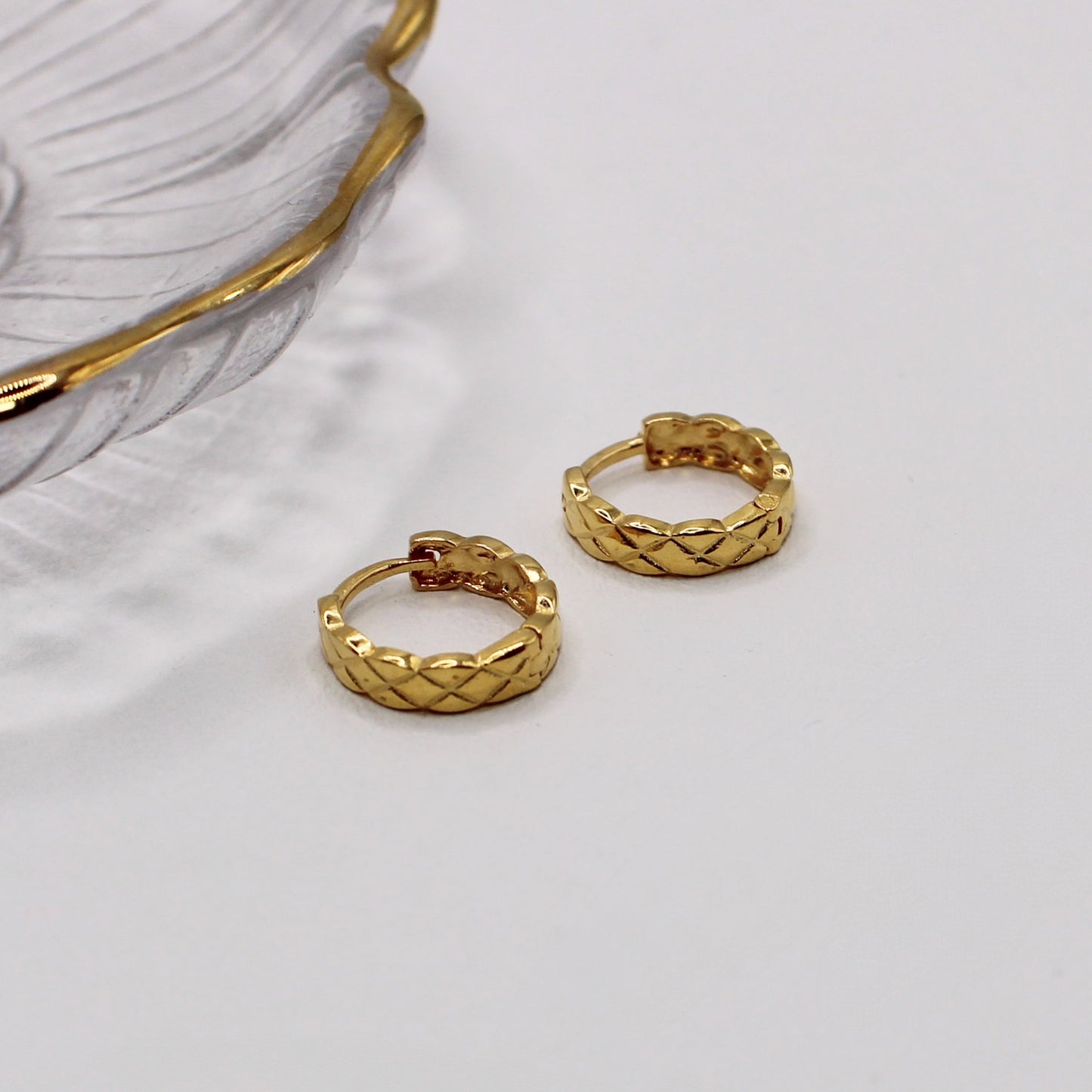 Crisscross Detail Hoops