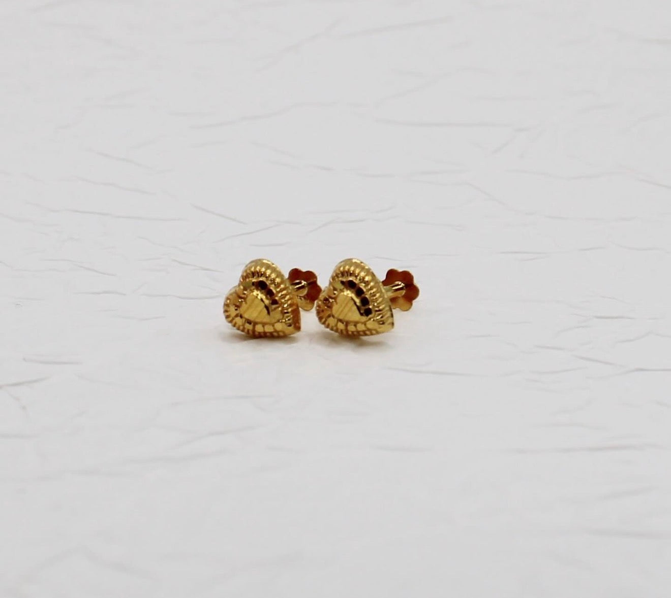 Hollow Heart Studs