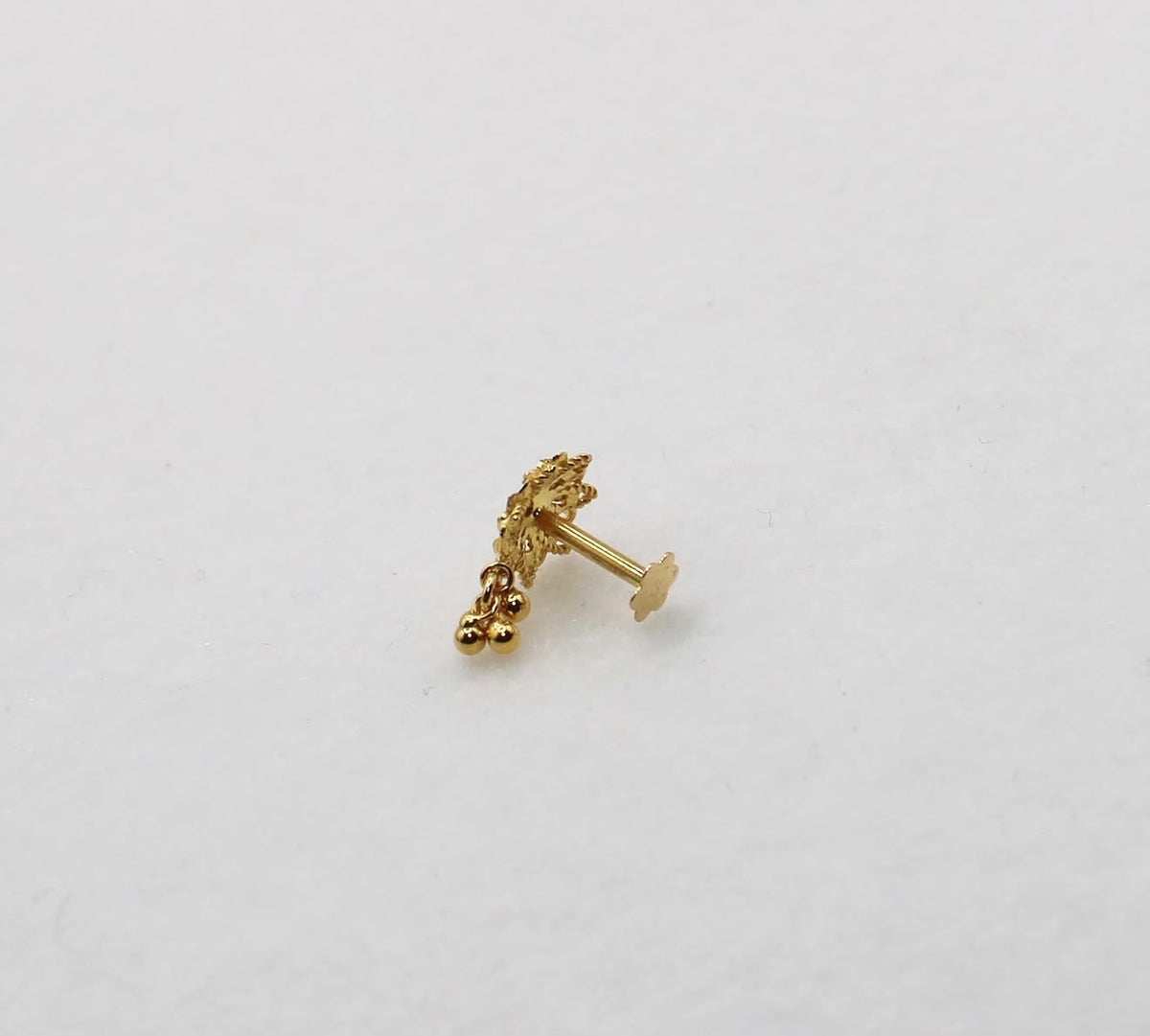 Floral Drop Stud