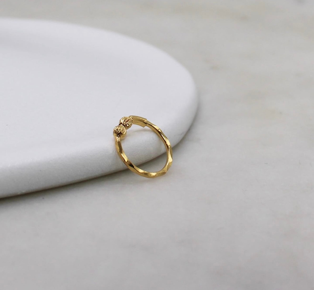 2 Bead Hoop (8.5mm)