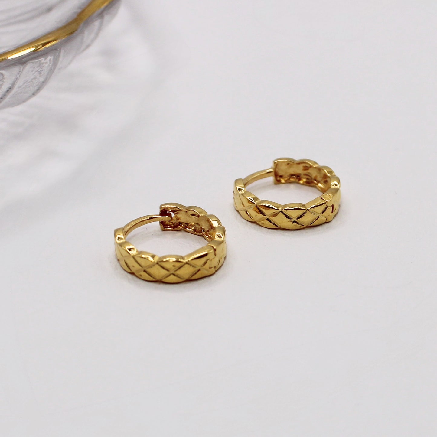 Crisscross Detail Hoops