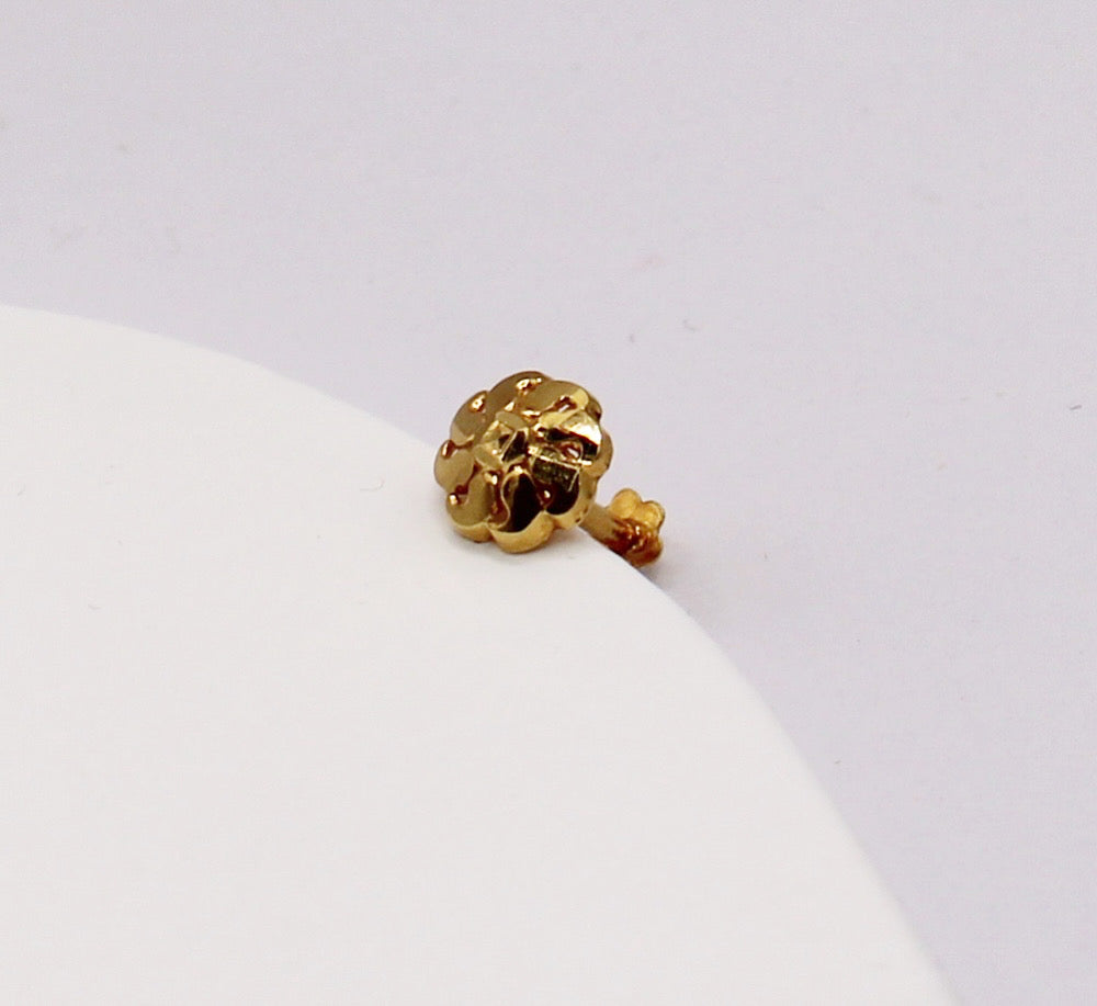 Hollow Flower Stud