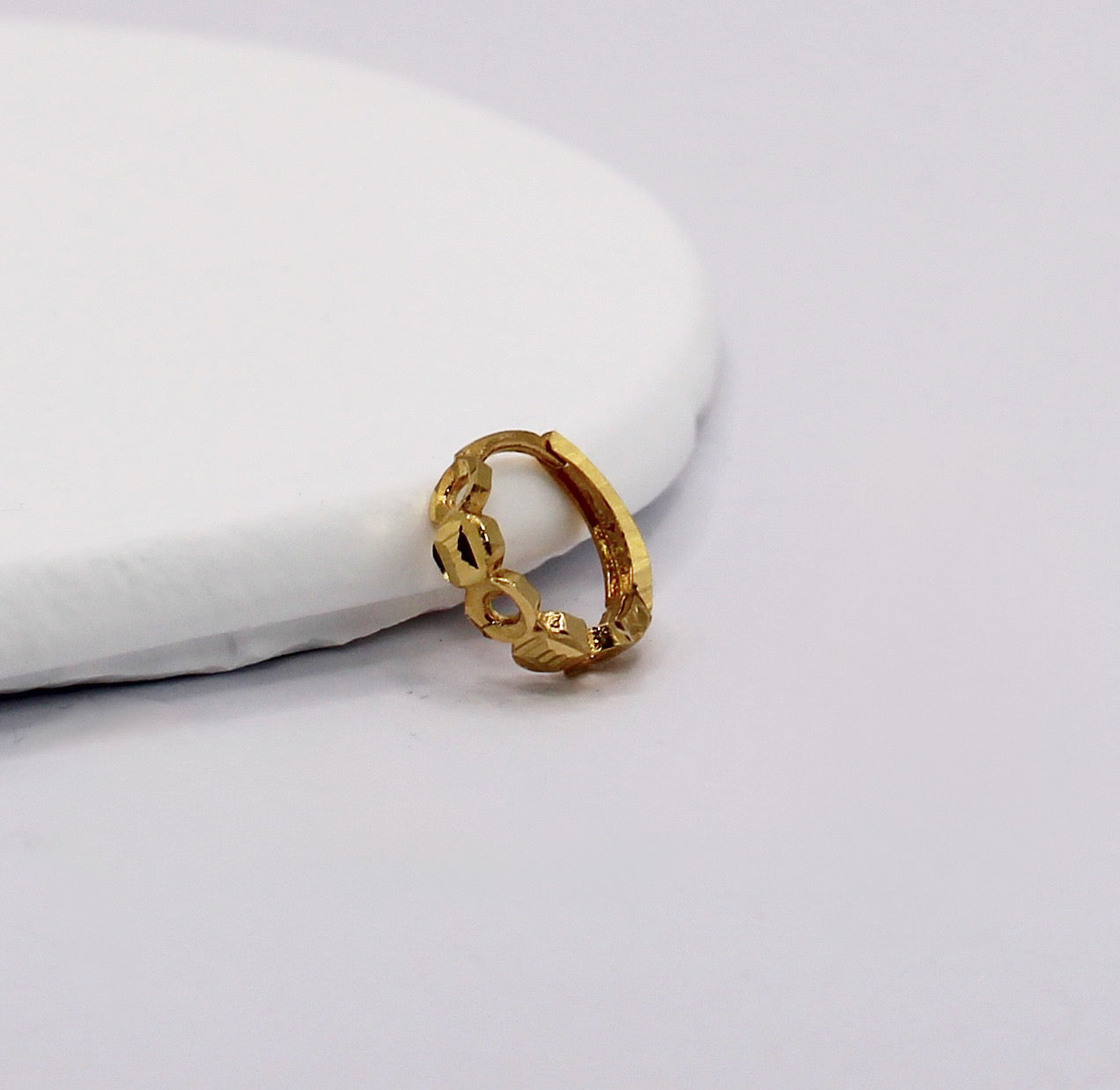 Round Detail Hoop | 7.5mm