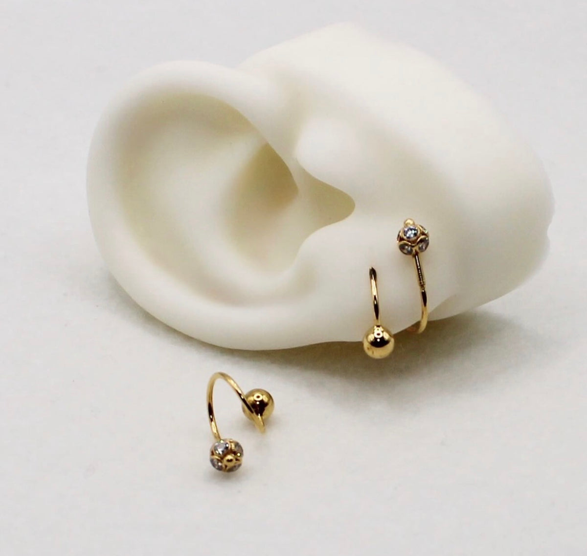 Spiral Ball Earrings | 18carat