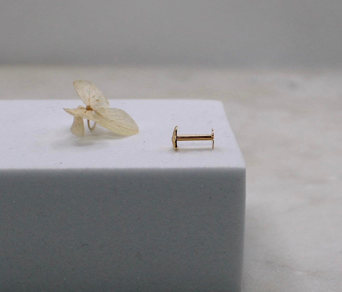 Diamond Cut Heart Stud 14carat
