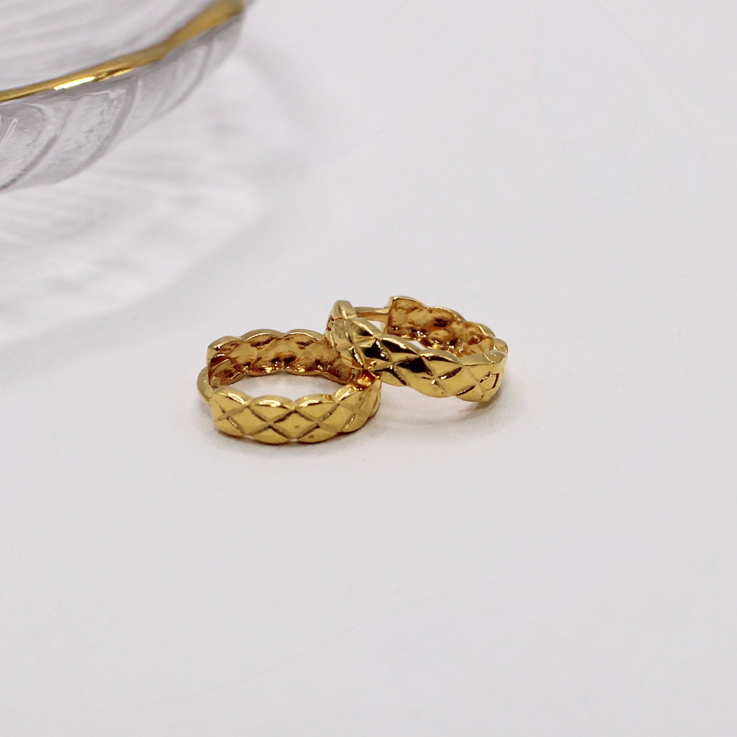 Crisscross Detail Hoops