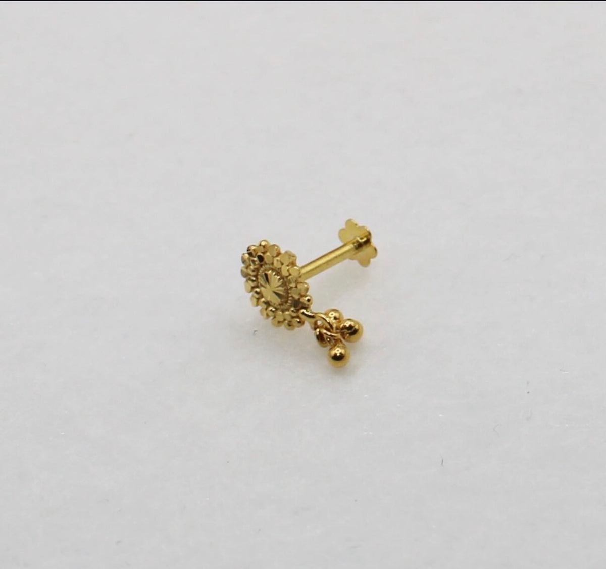 Floral Drop Stud | 18carat