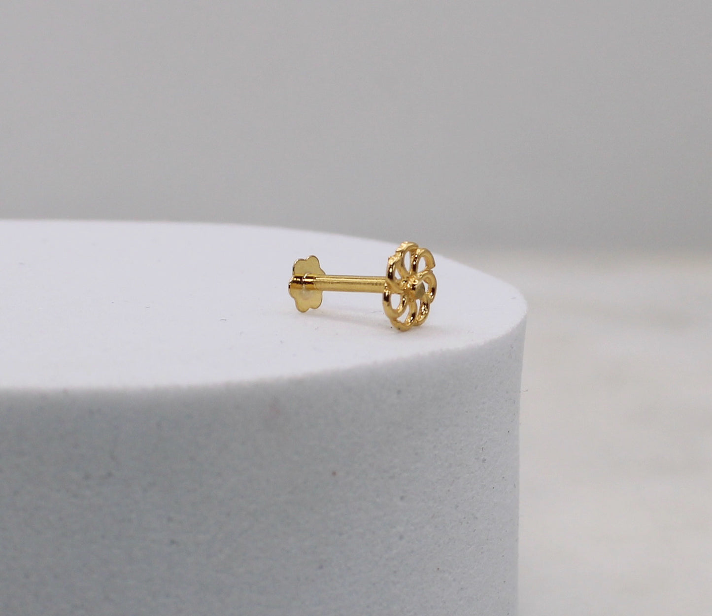 Filigree Flower Stud