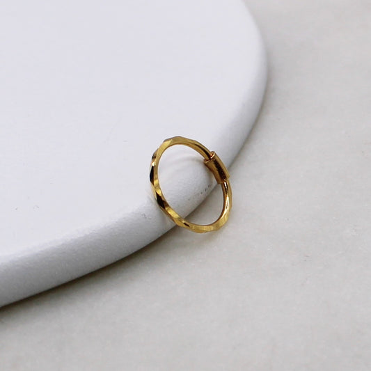 Mahera Diamond-cut Hoop