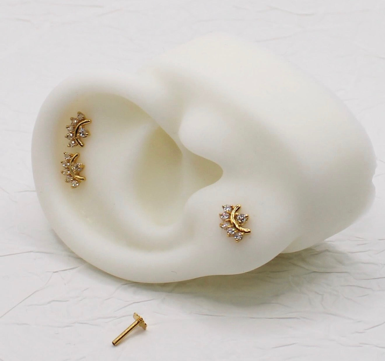 Sparkly Arc Stud